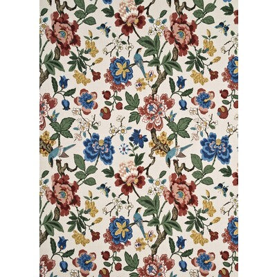Samples and Purchasing available for Persian Pomegranate - Red/Green/Aqua Beige By G P & J Baker | Crayford |Botanical & Floral Flora & Fauna Multipurpose Print at Designer Wallcoverings and Fabrics