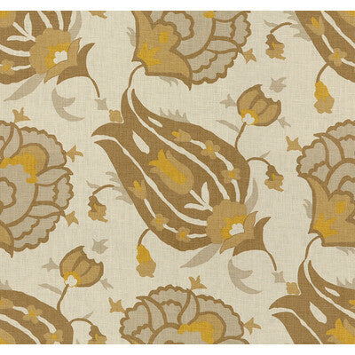 Samples and Purchasing available for Turkish Flower - Grey/Bronze Beige By G P & J Baker | David Hicks 3 By Ashley Hicks |Global  Multipurpose Print at Designer Wallcoverings and Fabrics
