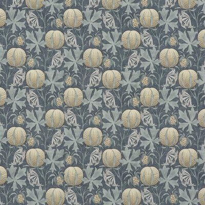 Samples and Purchasing available for Pumpkins - Indigo  By G P & J Baker | Originals V |  Multipurpose Print at Designer Wallcoverings and Fabrics