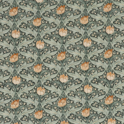 Samples and Purchasing available for Tulip & Jasmine - Teal  By G P & J Baker | Originals V |  Multipurpose Print at Designer Wallcoverings and Fabrics