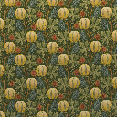 Samples and Purchasing available for Pumpkins Velvet - Green/Terracotta  By G P & J Baker | Originals V |  Multipurpose Print at Designer Wallcoverings and Fabrics