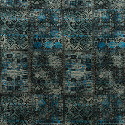Samples and Purchasing available for Rio - Indigo Blue By G P & J Baker | Rio Velvets | Global Multipurpose Print at Designer Wallcoverings and Fabrics