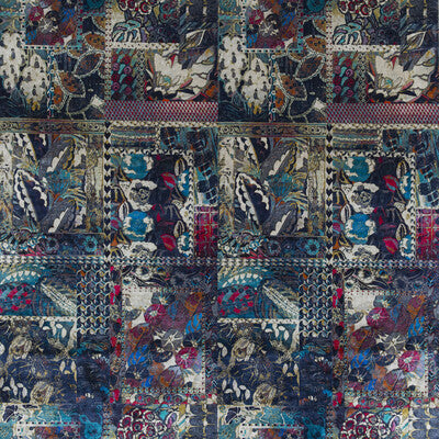 Barcelona - Indigo Blue By G P & J Baker | Rio Velvets |  Multipurpose Print