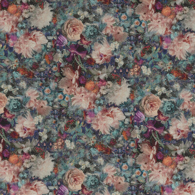 Samples and Purchasing available for Royal Garden Linen - Jewel Teal By G P & J Baker | Historic Royal Palaces |  Multipurpose Print at Designer Wallcoverings and Fabrics