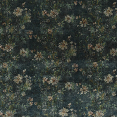 Samples and Purchasing available for Queen'S Garden Velvet - Jade Teal By G P & J Baker | Historic Royal Palaces |  Multipurpose Print at Designer Wallcoverings and Fabrics