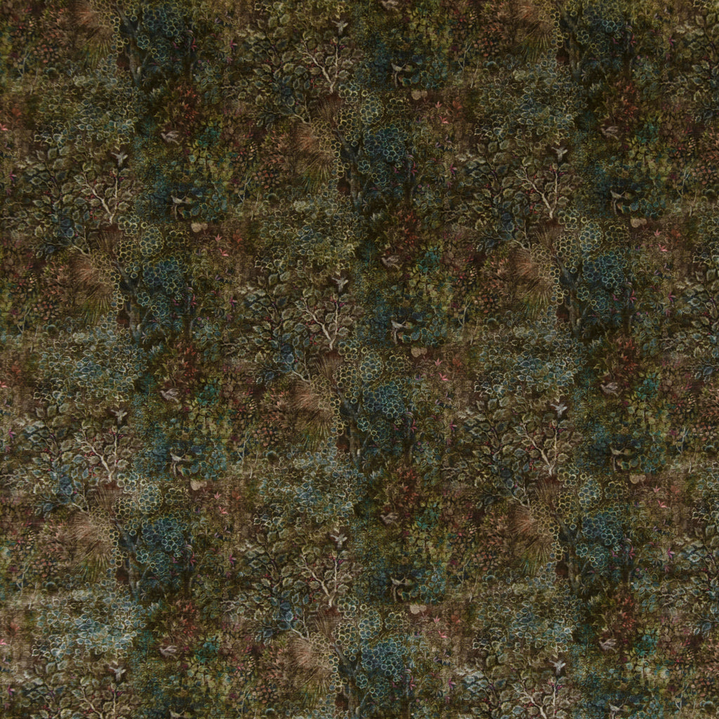 Persian Garden Velvet - Teal/Spice Beige By G P & J Baker | East To West |  Multipurpose Print