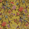 Samples and Purchasing available for Hydrangea Bird - Ochre Yellow By G P & J Baker | East To West |Botanical & Floral Flora & Fauna Multipurpose Print at Designer Wallcoverings and Fabrics
