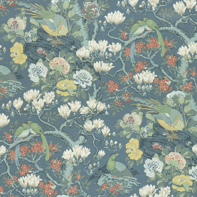 Samples and Purchasing available for Rockbird Signature - Teal Teal By G P & J Baker | Signature Prints |Botanical & Floral Flora & Fauna Multipurpose Print at Designer Wallcoverings and Fabrics