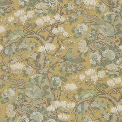 Samples and Purchasing available for Rockbird Signature - Ochre Yellow By G P & J Baker | Signature Prints |Botanical & Floral Flora & Fauna Multipurpose Print at Designer Wallcoverings and Fabrics