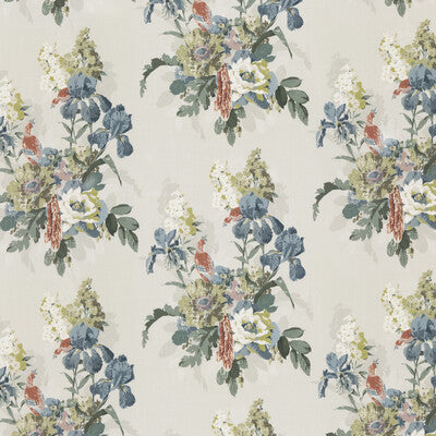 Samples and Purchasing available for Bird & Iris - Indigo Beige By G P & J Baker | Signature Prints |Botanical & Floral Flora & Fauna Multipurpose Print at Designer Wallcoverings and Fabrics