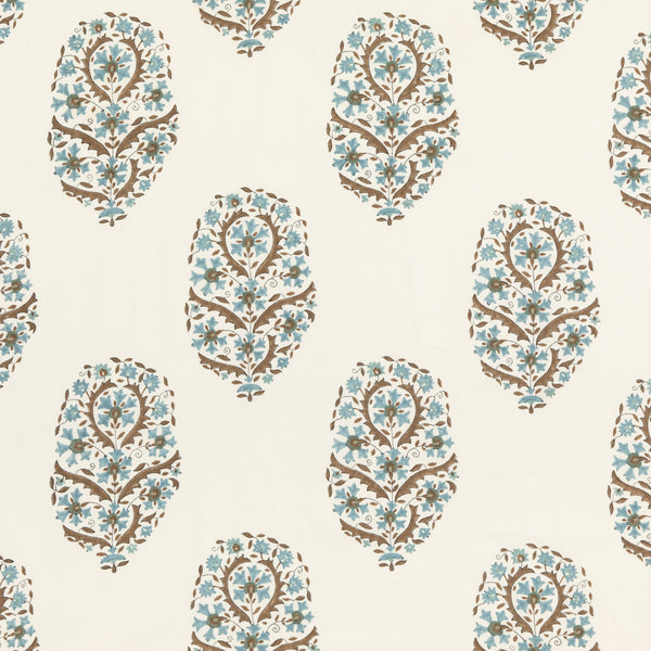 Aydon - Teal Teal By G P & J Baker | Artisan Ii |Botanical & Floral  Multipurpose Print