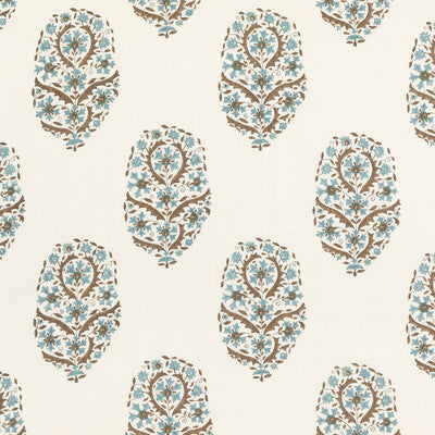 Aydon - Teal Teal By G P & J Baker | Artisan Ii |Botanical & Floral  Multipurpose Print