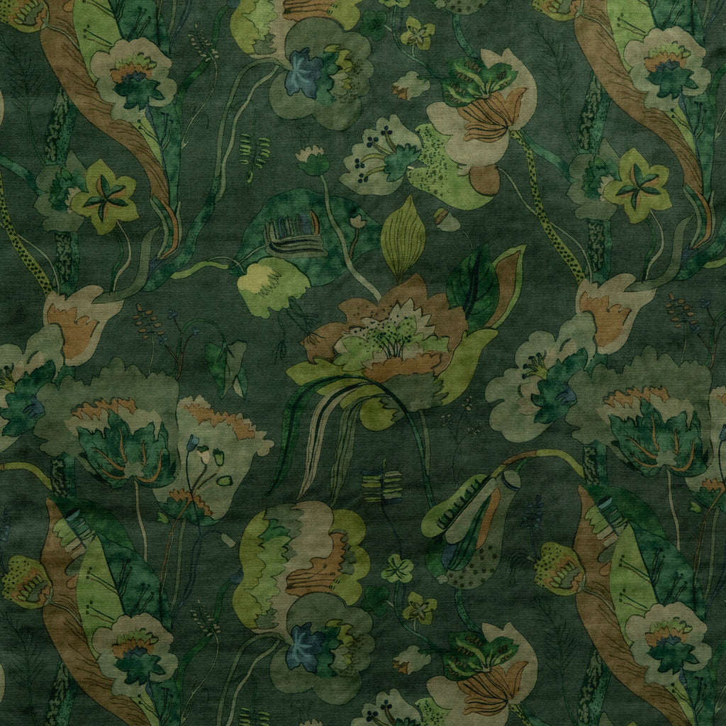 Samples and Purchasing available for California Velvet - Emerald Green By G P & J Baker | Signature Velvets |Botanical & Floral  Multipurpose Velvet at Designer Wallcoverings and Fabrics