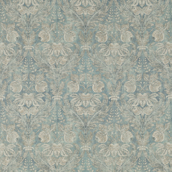 Lapura Damask - Blue Blue By G P & J Baker | Coromandel |Damask  Multipurpose Print