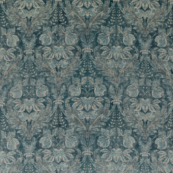 Lapura Velvet - Blue Blue By G P & J Baker | Coromandel |Damask  Multipurpose Print