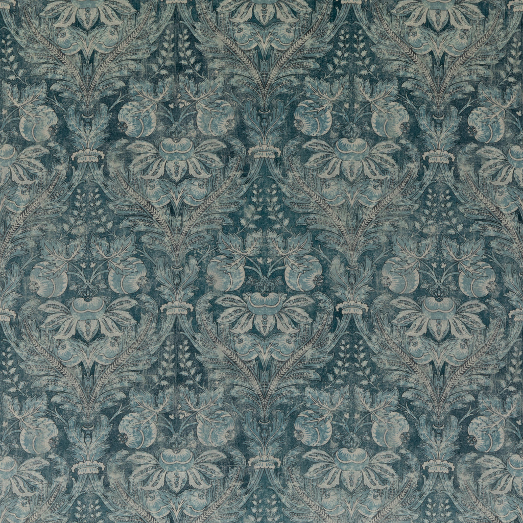 Lapura Velvet - Blue Blue By G P & J Baker | Coromandel |Damask  Multipurpose Print