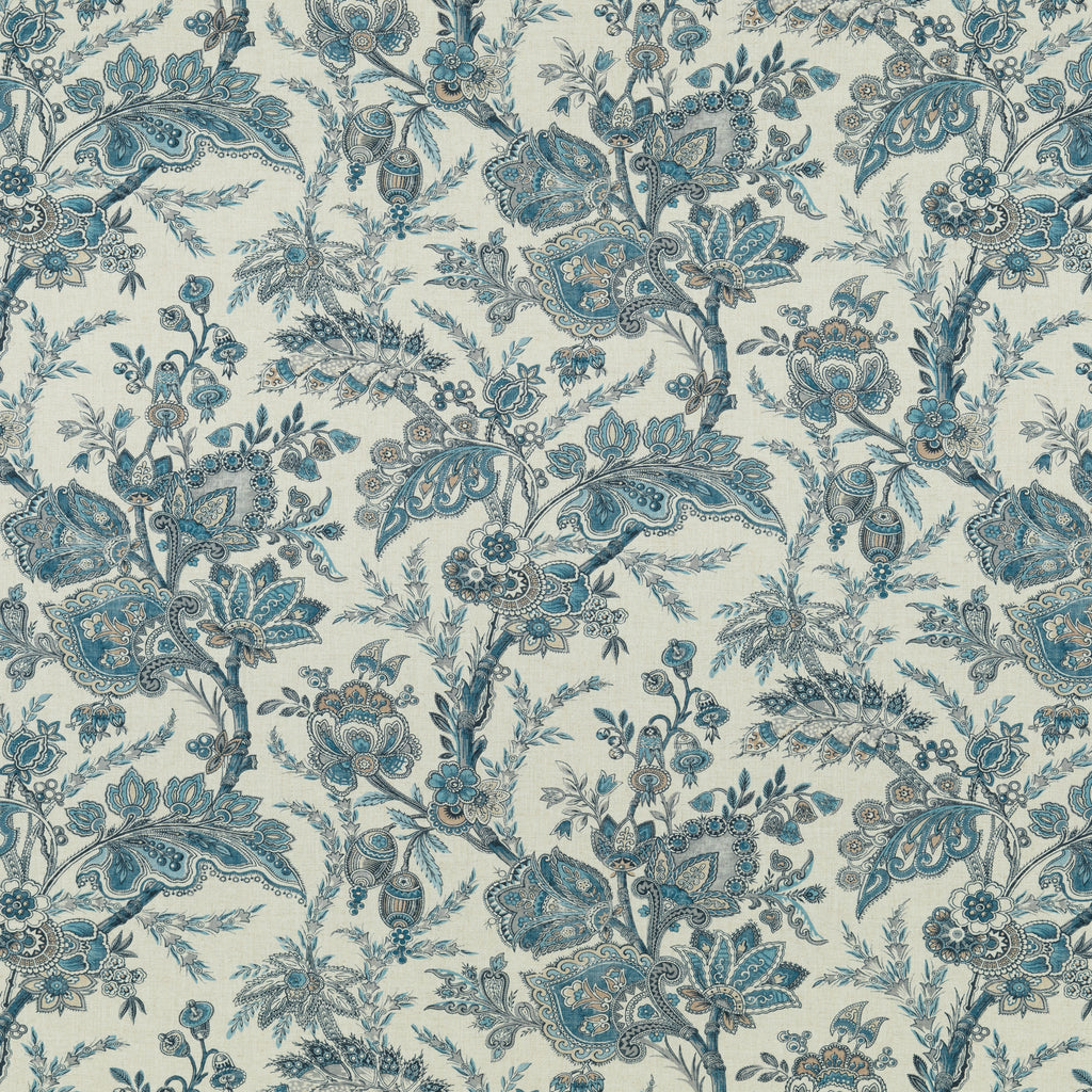 Jewel Indienne - Blue/Sand Blue By G P & J Baker | Coromandel |Paisley  Multipurpose Print