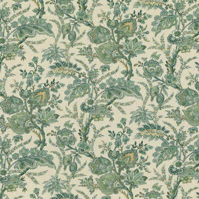Samples and Purchasing available for Jewel Indienne - Emerald Green By G P & J Baker | Coromandel |Paisley  Multipurpose Print at Designer Wallcoverings and Fabrics