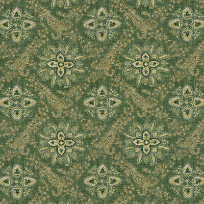 Samples and Purchasing available for Cashmira - Emerald Green By G P & J Baker | Coromandel |Paisley  Multipurpose Print at Designer Wallcoverings and Fabrics