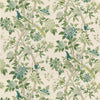 Samples and Purchasing available for Hydrangea Bird (Archive) - Green Green By G P & J Baker | Chifu |Botanical & Floral Flora & Fauna Multipurpose Print at Designer Wallcoverings and Fabrics