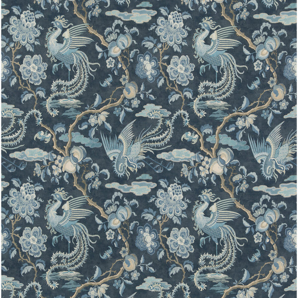 Chifu - Indigo Blue By G P & J Baker | Chifu |Botanical & Floral Flora & Fauna Multipurpose Print