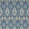 Samples and Purchasing available for Ikat Bokhara - Blue Blue By G P & J Baker | Chifu |Ikat/Southwest/Kilims  Multipurpose Print at Designer Wallcoverings and Fabrics