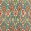 Samples and Purchasing available for Ikat Bokhara - Teal Teal By G P & J Baker | Chifu |Ikat/Southwest/Kilims  Multipurpose Print at Designer Wallcoverings and Fabrics