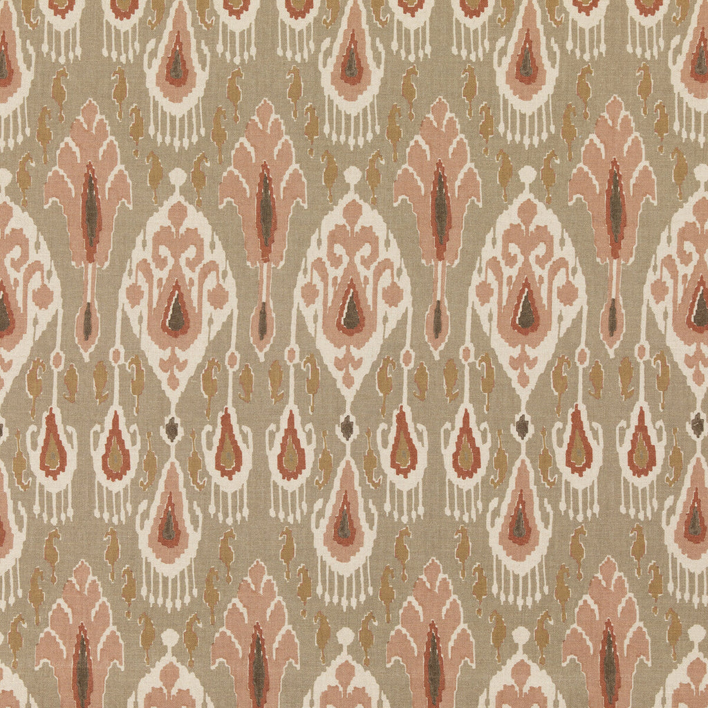Samples and Purchasing available for Ikat Bokhara - Neutral Blue By G P & J Baker | Chifu |Ikat/Southwest/Kilims  Multipurpose Print at Designer Wallcoverings and Fabrics
