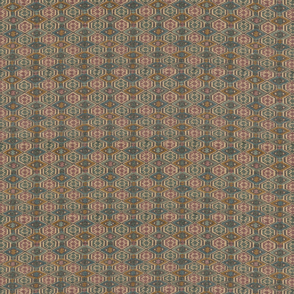 Balfour - Teal Teal By G P & J Baker | Chifu |Medallion / Suzani / Persian  Multipurpose Print