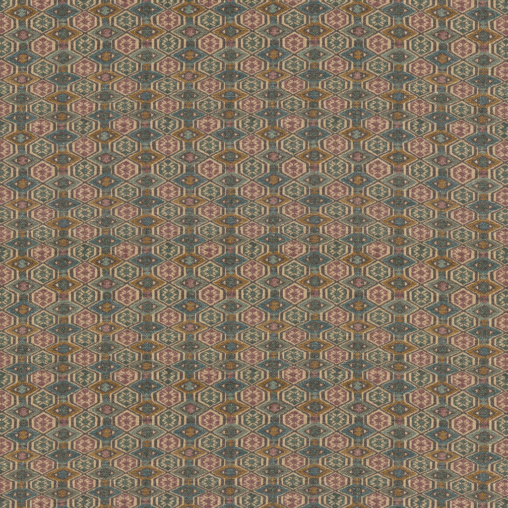 Samples and Purchasing available for Balfour - Teal Teal By G P & J Baker | Chifu |Medallion / Suzani / Persian  Multipurpose Print at Designer Wallcoverings and Fabrics