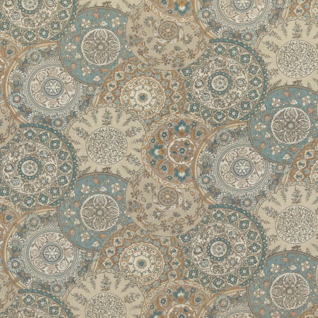 Samples and Purchasing available for Imari - Soft Blue Beige By G P & J Baker | Chifu |Geometric  Multipurpose Print at Designer Wallcoverings and Fabrics