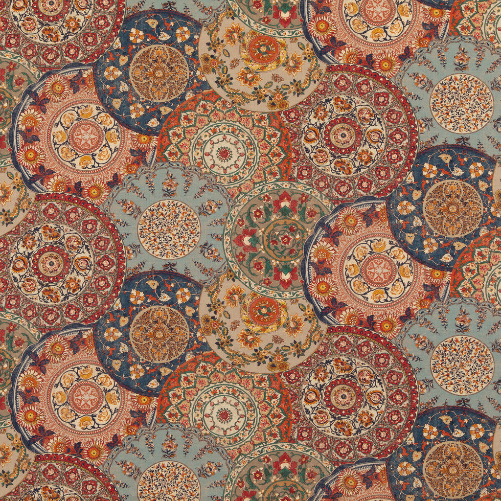 Samples and Purchasing available for Imari - Red/Indigo Red By G P & J Baker | Chifu |Geometric  Multipurpose Print at Designer Wallcoverings and Fabrics