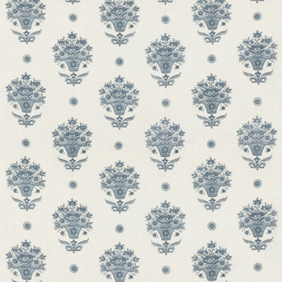 Samples and Purchasing available for Pondicherry - Indigo Blue By G P & J Baker | Portobello |  Multipurpose Print at Designer Wallcoverings and Fabrics