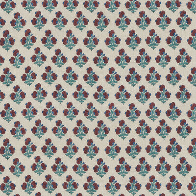 Samples and Purchasing available for Jaipur Poppy - Red/Blue Red By G P & J Baker | Portobello |  Multipurpose Print at Designer Wallcoverings and Fabrics
