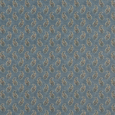 Samples and Purchasing available for Patola Paisley - Blue Blue By G P & J Baker | Caspian |  Multipurpose Print at Designer Wallcoverings and Fabrics