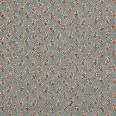 Samples and Purchasing available for Patola Paisley - Aqua Green By G P & J Baker | Caspian |  Multipurpose Print at Designer Wallcoverings and Fabrics