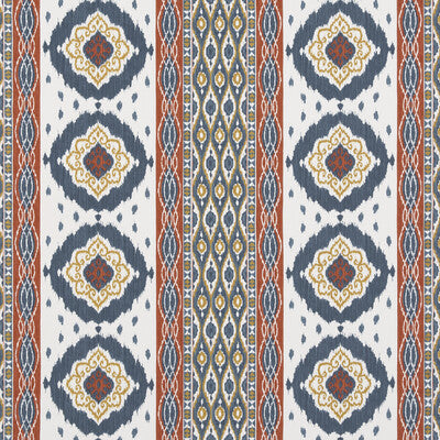 Samples and Purchasing available for Crosby - Indigo Blue By G P & J Baker | Caspian |Ikat/Southwest/Kilims  Multipurpose Print at Designer Wallcoverings and Fabrics