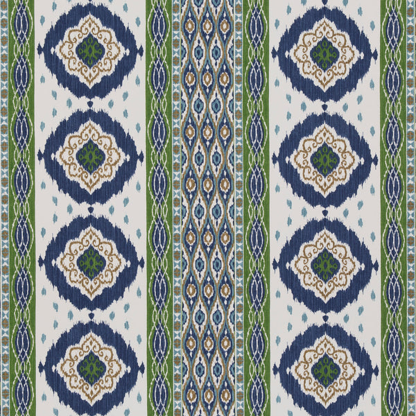 Crosby - Blue/Green Blue By G P & J Baker | Caspian |Ikat/Southwest/Kilims  Multipurpose Print