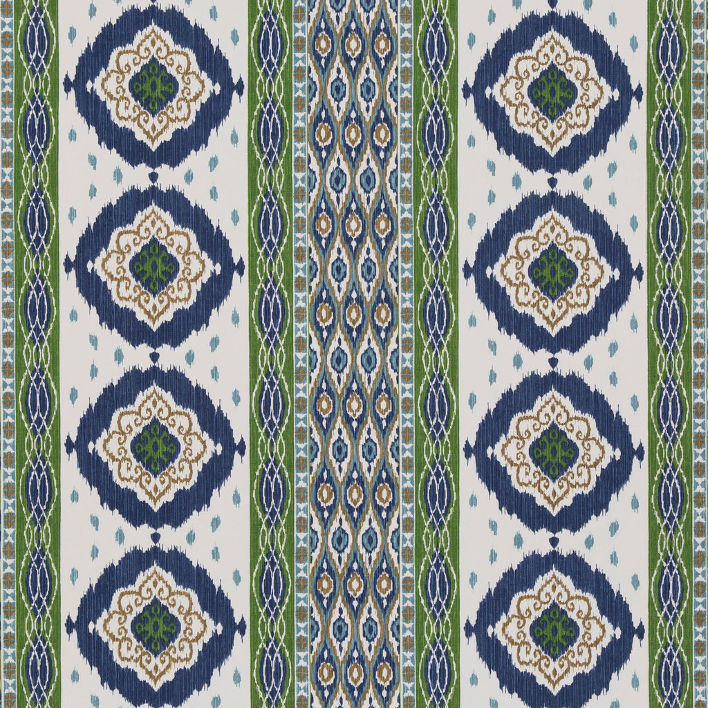Crosby - Blue/Green Blue By G P & J Baker | Caspian |Ikat/Southwest/Kilims  Multipurpose Print