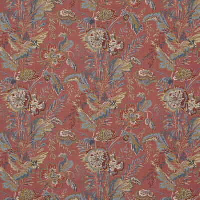 Samples and Purchasing available for Indienne Flower - Red Red By G P & J Baker | Caspian |  Multipurpose Print at Designer Wallcoverings and Fabrics