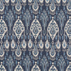 Ikat Bokhara Linen - Indigo Blue By G P & J Baker | Caspian |  Multipurpose Print