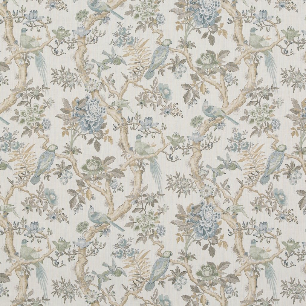 Eltham - Aqua Blue By G P & J Baker | Ashmore |  Multipurpose Print