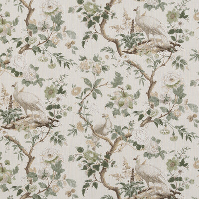 Samples and Purchasing available for Broughton Rose - Green Green By G P & J Baker | Ashmore |Animal/Insects  Multipurpose Print at Designer Wallcoverings and Fabrics