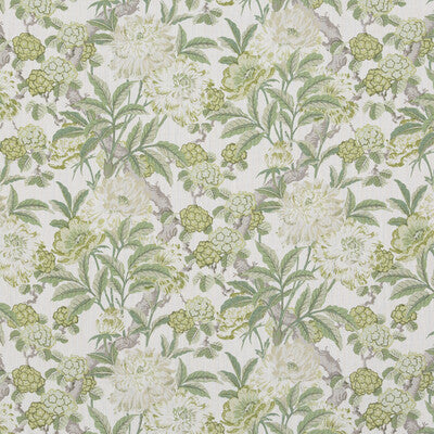 Samples and Purchasing available for Summer Peony - Green Green By G P & J Baker | Ashmore |Botanical & Floral  Multipurpose Print at Designer Wallcoverings and Fabrics