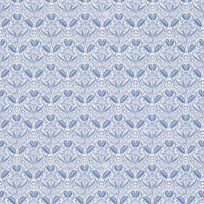 Samples and Purchasing available for Iris Meadow Cotton - Blue Blue By G P & J Baker | Original Brantwood Fabric |Botanical & Floral  Multipurpose Print at Designer Wallcoverings and Fabrics
