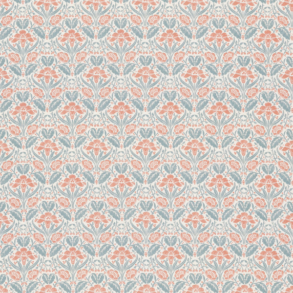 Iris Meadow Cotton - Teal Teal By G P & J Baker | Original Brantwood Fabric |Botanical & Floral  Multipurpose Print