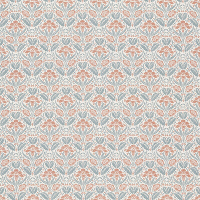 Samples and Purchasing available for Iris Meadow Cotton - Teal Teal By G P & J Baker | Original Brantwood Fabric |Botanical & Floral  Multipurpose Print at Designer Wallcoverings and Fabrics