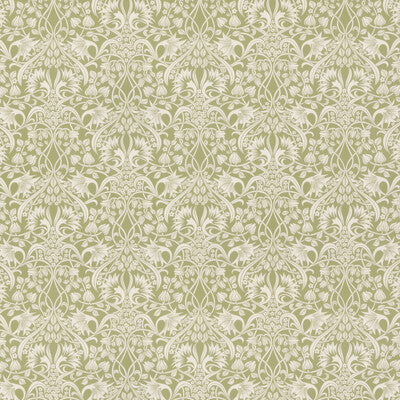 Samples and Purchasing available for Fritillerie Cotton - Green Green By G P & J Baker | Original Brantwood Fabric |Botanical & Floral  Multipurpose Print at Designer Wallcoverings and Fabrics
