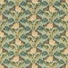 Tulip & Jasmine Cotton - Emerald Green By G P & J Baker | Original Brantwood Fabric |Botanical & Floral  Multipurpose Print