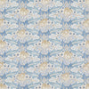 Samples and Purchasing available for Tulip & Jasmine Cotton - Blue Blue By G P & J Baker | Original Brantwood Fabric |Botanical & Floral  Multipurpose Print at Designer Wallcoverings and Fabrics